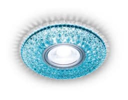 Встраиваемый точечный светильник MR16 с LED подсветкой Ambrella Light S333 BLWH