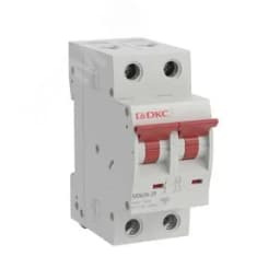 Выключатель автоматический двухполюсный 50А C 6кА MD63N-2PC50 DKC