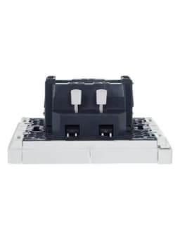 Выключатель 2-кл. СП FORTE&PIANO 10А FP206 с индикацией бел. IEK FP-V20-1-10-1-K01