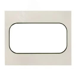 Стокгольм Рамка для розетки 2-местная белая с линией цвета черный