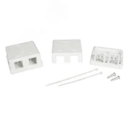 Розетка универсальная, 2 порта для модулей Keystone (для модулей форм-фактора A10)