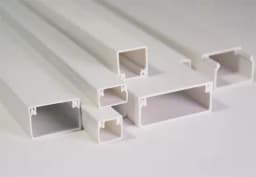 Кабель-канал 60x60, двойной замок, белый 2 м ПожТехКабель 510-001