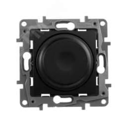 ETIKA Светорегулятор поворотный без нейтрали 300Вт антрацит