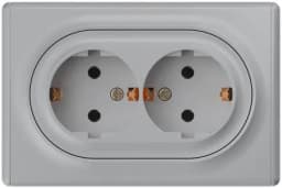 Розетка 2-м СП Florence 16А IP20 с заземл. винт. клеммы сер. 1E10401302 OneKeyElectro 2172836