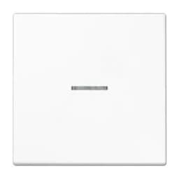 Клавиша 1-я для выключателей и кнопок с окошком для подсветки. Серия LS990 Материал- дуропласт Цвет- белый