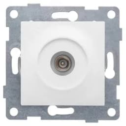 Розетка антенная Ugra, механизм, одинарный, белый