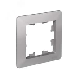 ATLASDESIGN AIR 1-постовая РАМКА, АЛЮМИНИЙ/дымчатый черный