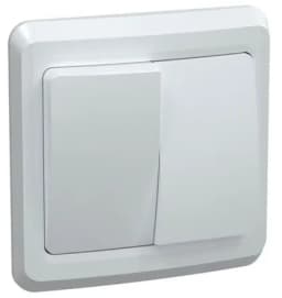 ВС10-2-0-ВБ Выключатель 2 кл 10А ВЕГА (белый) IEK (EVV20-K01-10-DM)