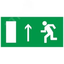 Знак "Направление к эвакуационному выходу прямо" 150х300мм PROxima