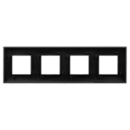 Рамка 4-м 8мод. Avanti «Черный матовый» DKC 4412908