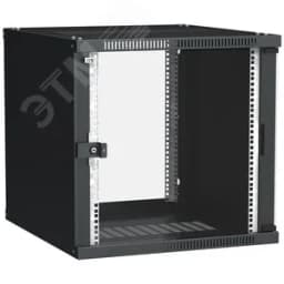 Шкаф LINEA WE 12U 600x650мм дверь стекло черный