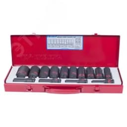 Набор ударных глубоких торцевых головок 1/2", шестигранные, 3/8"-1"1/4", 15 предметов King Tony