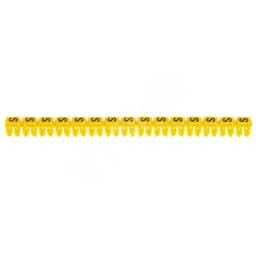 CAB3 Кольцо маркировочное 4-6мм (S) черное/желтое (300шт) Legrand Euro