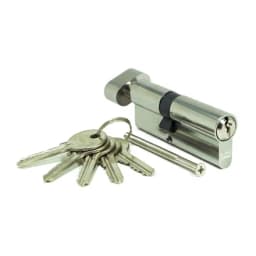 Евроцилиндр с вертушкой DORMA CBF-1 70 (35x35В) НИКЕЛЬ