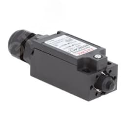 Концевой выключатель с двумя нормально закрытыми контактами (NC+NC). Исполнение с кнопкой. DKC