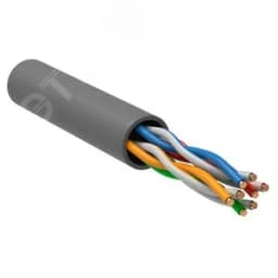 Витая пара U/UTP кат 5E 4х2х24AWG PVC серый (305м РФ/Т