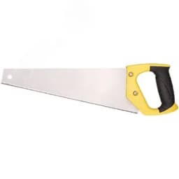 Ножовка по ламинату, мелкий каленый зуб 12 ТPI (шаг 2 мм), заточка, пласт.прорезиненная ручка 300 мм