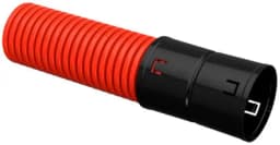 Труба гофрированная двустенная ПНД гибкая d90мм с муфтой красн. (уп.50м) IEK CTG12-090-K04-050-R