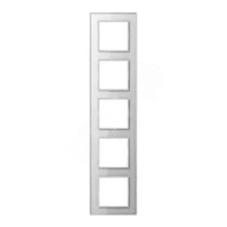 Рамка 5-я для горизонтальной/вертикальной установки Серия- ACreation Материал- стекло Цвет- белый