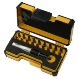 Набор бит ударных PZ/PH/Tx Industrial с держателем бит Impact в кейсе, 19 шт