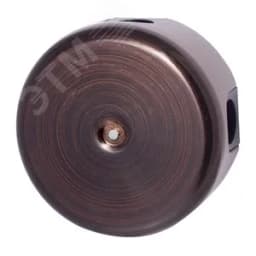 Коробка распределительная 110мм, пластик, цвет Медный Век с кабельными вводами Бирони