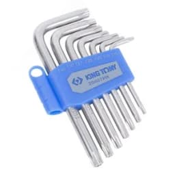 Набор Г-образных TORX, T10-T40, короткие с отверстием, 7 предметов
