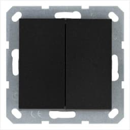 Переключатель перекрестный 2-кл. 10А IP20 механизм антрацит Jasmart G3014B