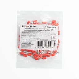 Наконечник Штыревой Втулочный Изолированный STEKKER LD405108 39433