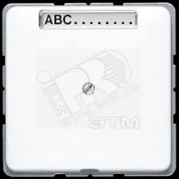 Подсоединитель провода с разгрузкой натяжения и полем для надписи белый JUNG