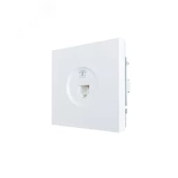 ZIMA Розетка телефонная евро белая LEZARD