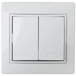 Выключатель одноклавишный, в рамку (скрытого монтажа) белый 10А 250В Intro Plano 1Э-104-0 Б0053951 ЭРА