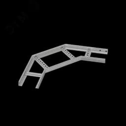 Угол лестничный горизонтальный 90 гр. 50х100х1,5 мм HD85 N