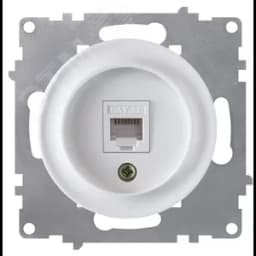 Розетка компьютерная 1xRJ45 кат.5e, цвет белый (серия Florence) 2172770 ССТ