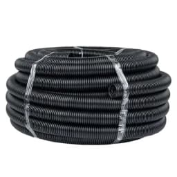 Труба гофр. ПНД с протяжкой d50 мм (20 м) черная EKF-Plast