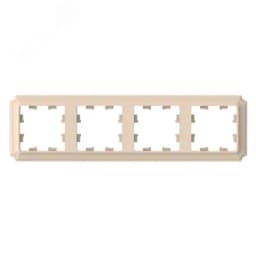 ATLASDESIGN ANTIQUE 4-постовая рамка, универсальная, ПЕСОЧНЫЙ ATN101204 Systeme Electric