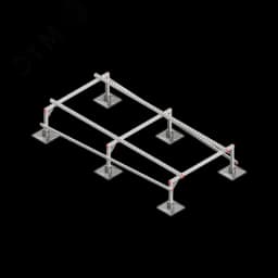 Опорная конструкция для установки оборудования TECHNORAPTOR STEELFOOT 1200х2500 КМ-профиль