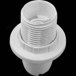 Патрон люстровый Е14 пластик с кольцом белый Navigator Group