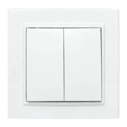 Выключатель 2-кл. СП Минск 10А IP20 бел. Basic EKF ERV10-023-10