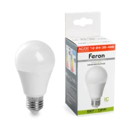 Лампа светодиодная низковольтная Feron LB193 Шар E27 12W 4000K 48729