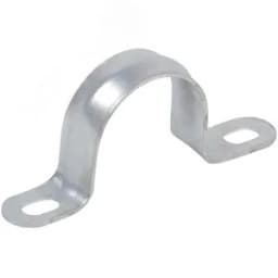 Скоба металлическая двухлапковая d=21-22мм