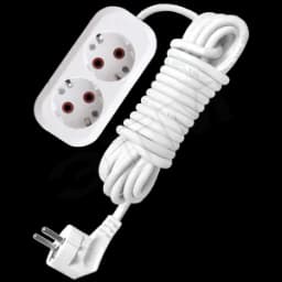 Удлинитель бытовой 2х5м с заземлением 10А У10-553 553-05 Универсал