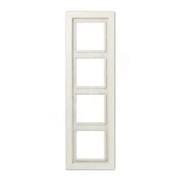 Рамка 4-я для горизонтальной/вертикальной установки  Серия- LS-Design  Материал- дуропласт  Цвет- слоновая кость