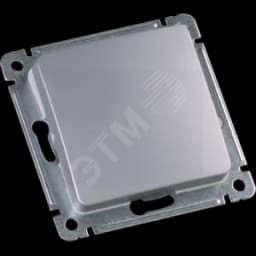 MASTER Звонковая кнопка одноклавишная скрытой установки, в рамку, серебро HEGEL