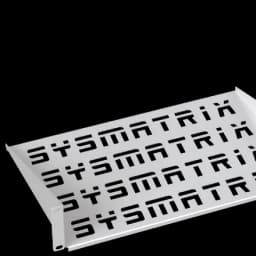 Полка 19" консольная перфорированная 2U глубина 400 мм, цвет серый (RAL 7035) SYSMATRIX SH 4003.700