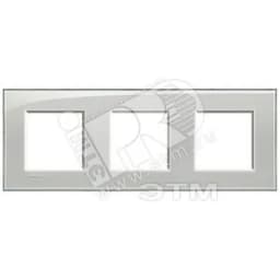LivingLight Рамка прямоугольная 3 поста Серое небо