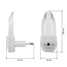 Светильник NN-618-LS-W ночник «Кристалл» от сети с сенсором бел. ЭРА Б0019102
