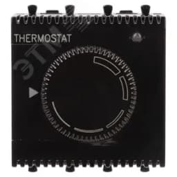 Avanti Термостат "Черный квадрат" для теплых полов, 2 модульный