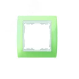 Рамка на 2 поста, S82, пастель зеленая - белый