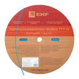 Трубка термоусаживаемая ТУТ нг 2/1 синяя рулон PROxima EKF