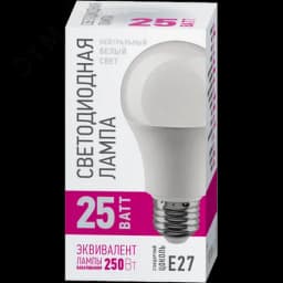 Лампа светодиодная 25вт OLL-A60-25-230-4K-E27-PROMO ОНЛАЙТ